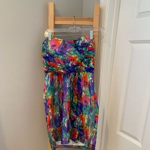 Multicolor Floral Shoshanna Mini Dress - Size 2